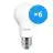 Mehrfachpackung 6x Philips MASTER Value LED Glühbirne E27 Birne Matt 7.8W 1055lm - 927 Extra Warmweiß | Höchste Farbwiedergabe - Dimmbar - Ersatz für 75W