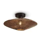 Good&Mojo Plafonnier Iguazu Jute Brun | Convient pour 1x E27 